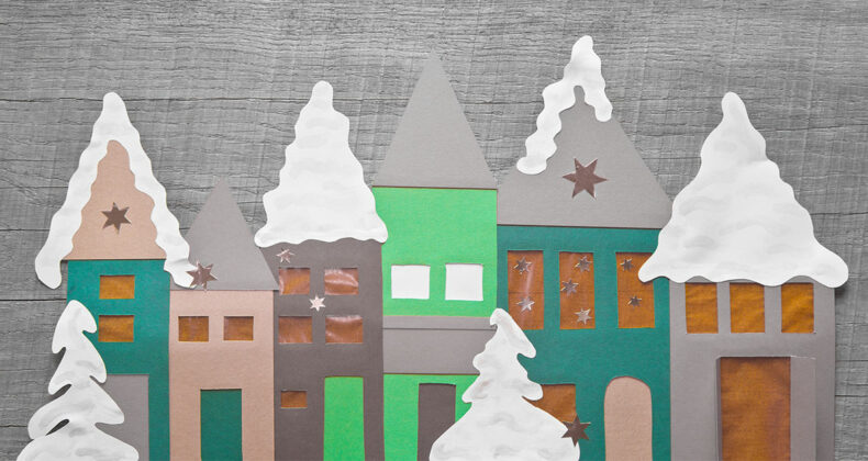 Weihnachtsdeko-Fensterbild