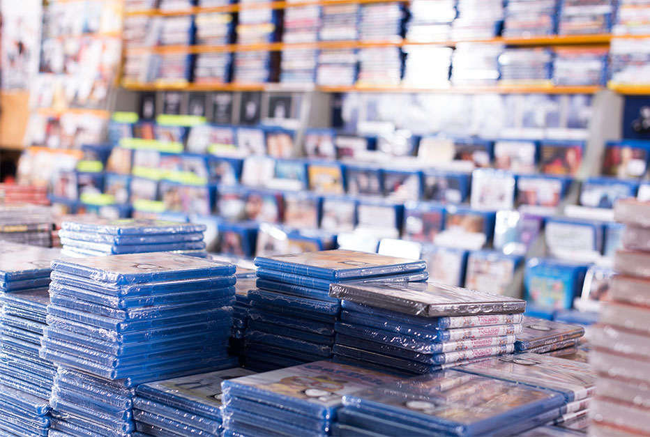 DVDs eingeschweisst