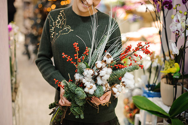 Blumenstrauss zu Weihnachten versenden