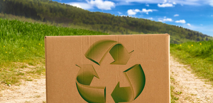 Recycling-Karton-Natur